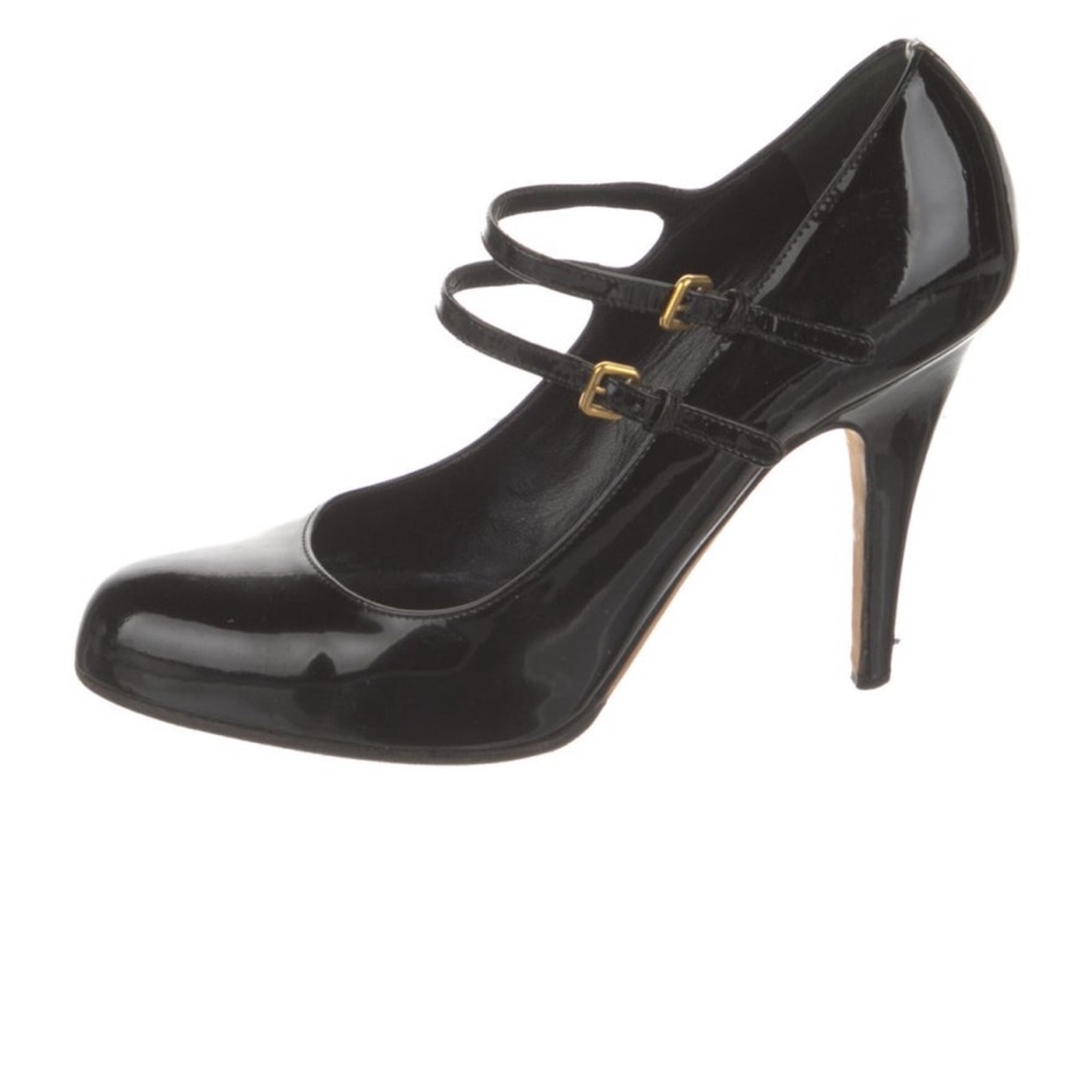 Miu Miu Mary Jane Black Patent Leather Heels
